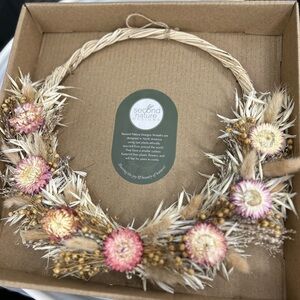 Floral Wreath - Pink and Cream 12 inch NEW